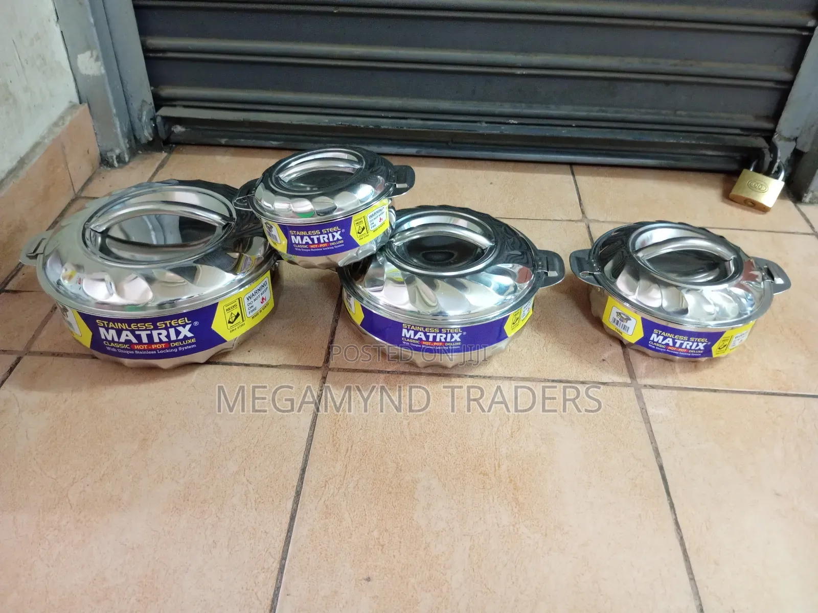 4pc Stainless Steel Hot Pot/ Hotpot Size 1l,1.5l, 2.5l,3.5l