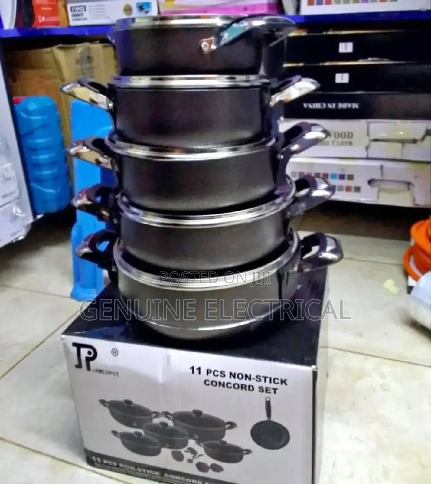 10pcs Non-Stick Concord Set With Durable Granite Exterior