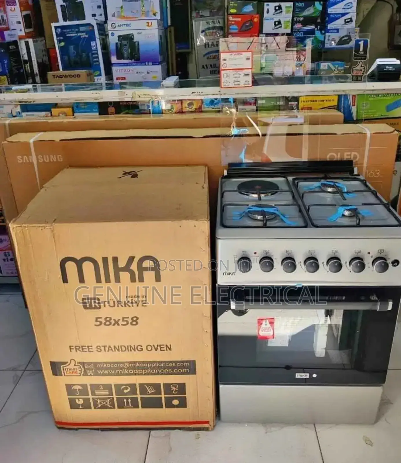 Mika Standing Cooker 3g+1e, 58cm X58cm Mg/58