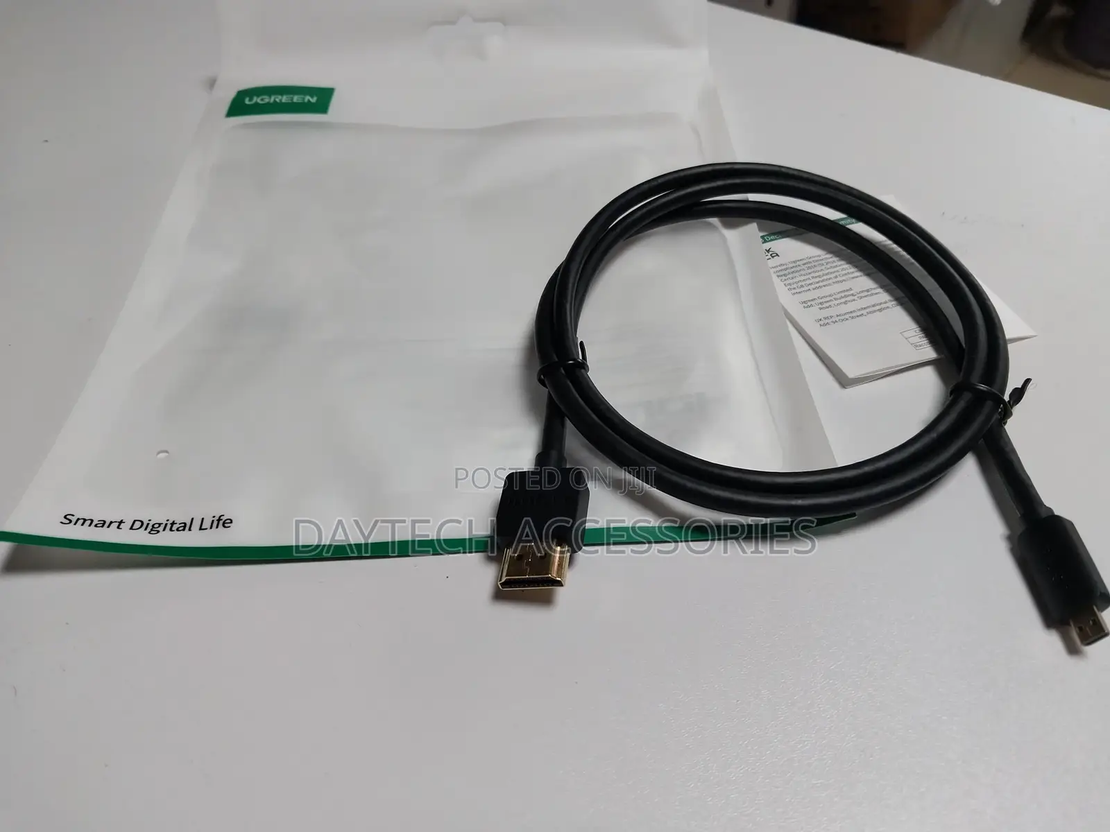 Ugreen Micro Hdmi to Hdmi Cable Male to Male Black 1m