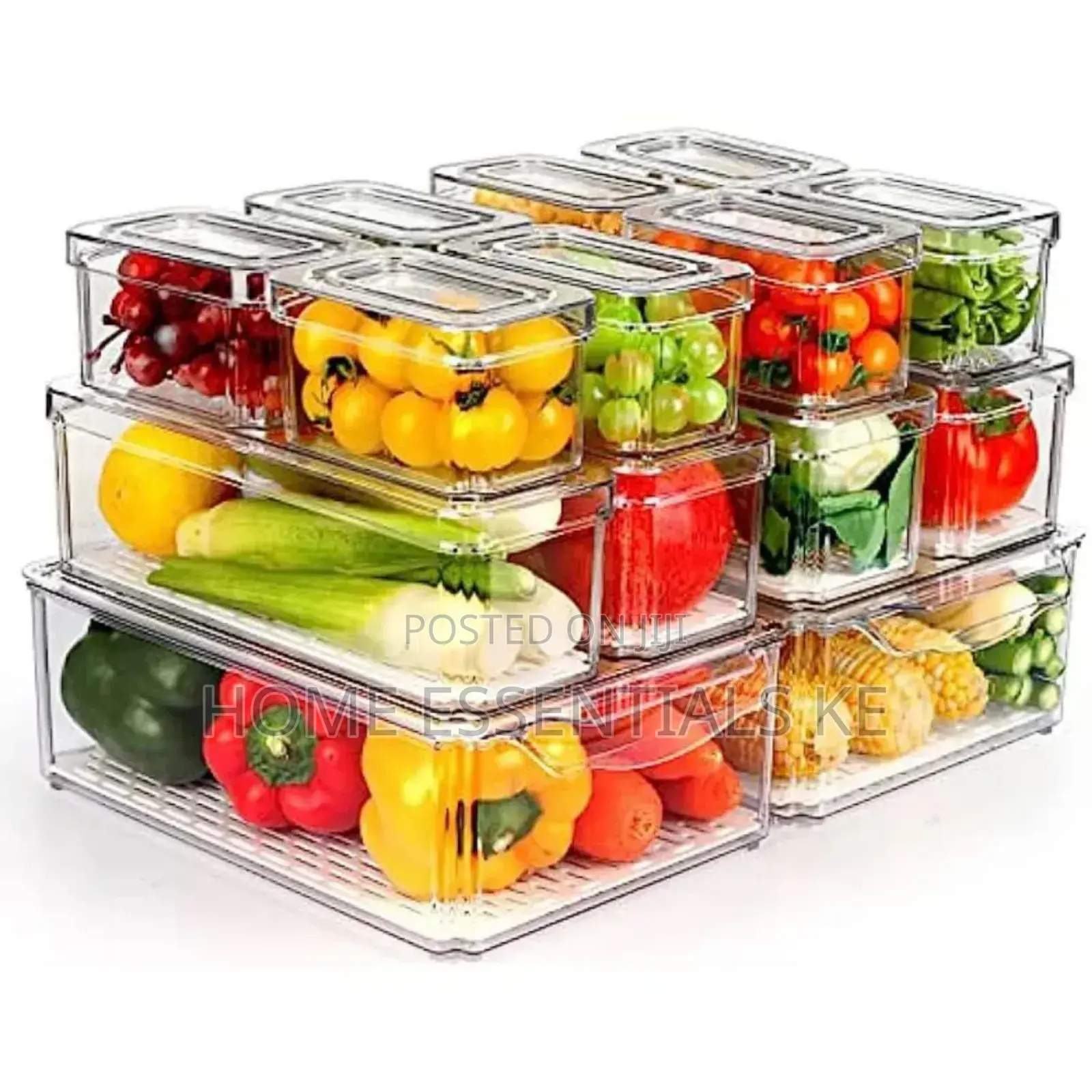 7pcs Stackable Fridge Storage Organizers