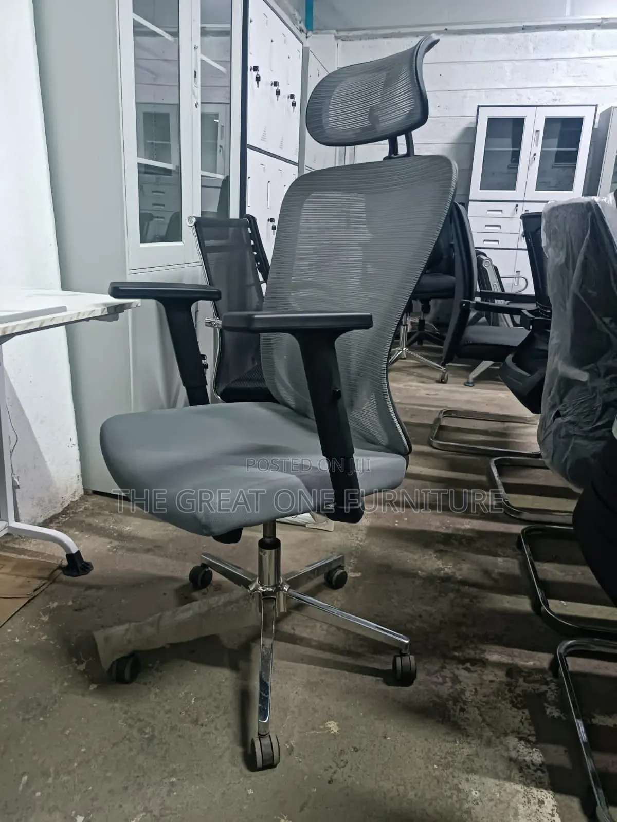 Gray Vision High Back Office Chair Hd5tf