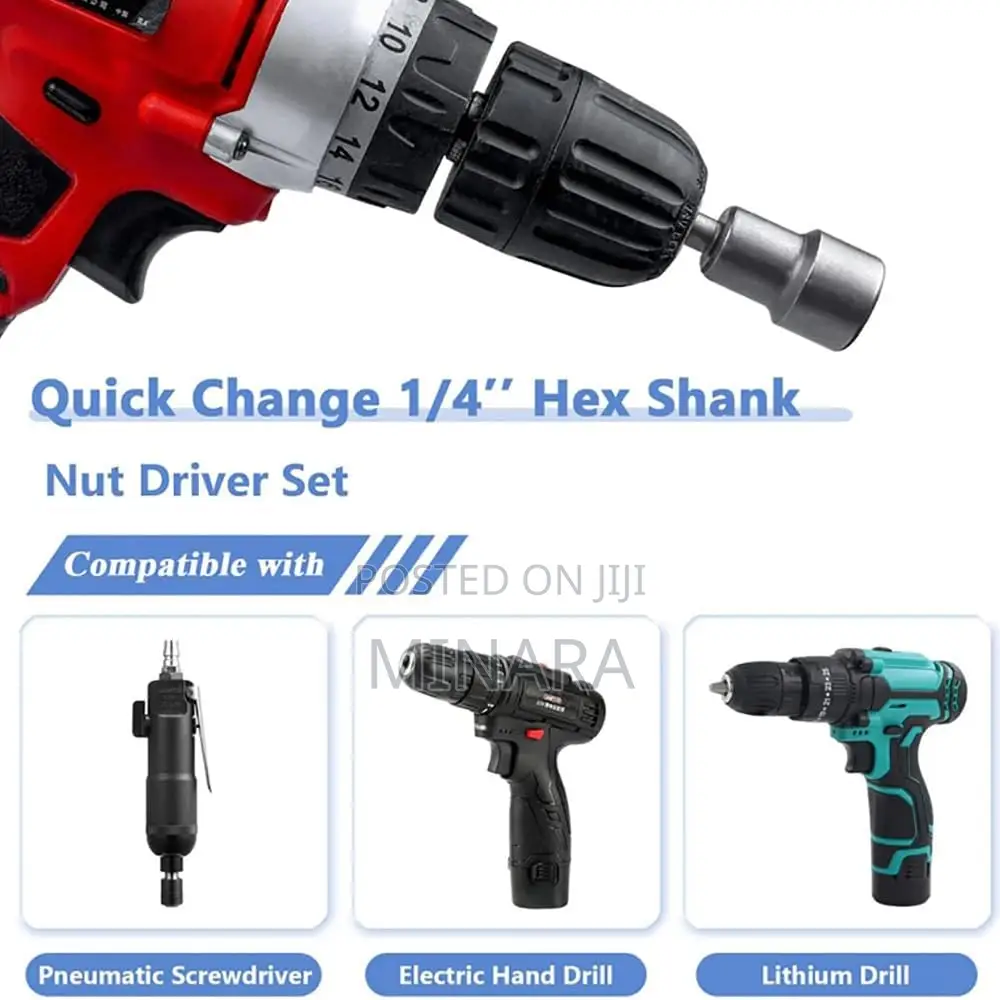 14 Pcs, Nut Setters / Drivers Set