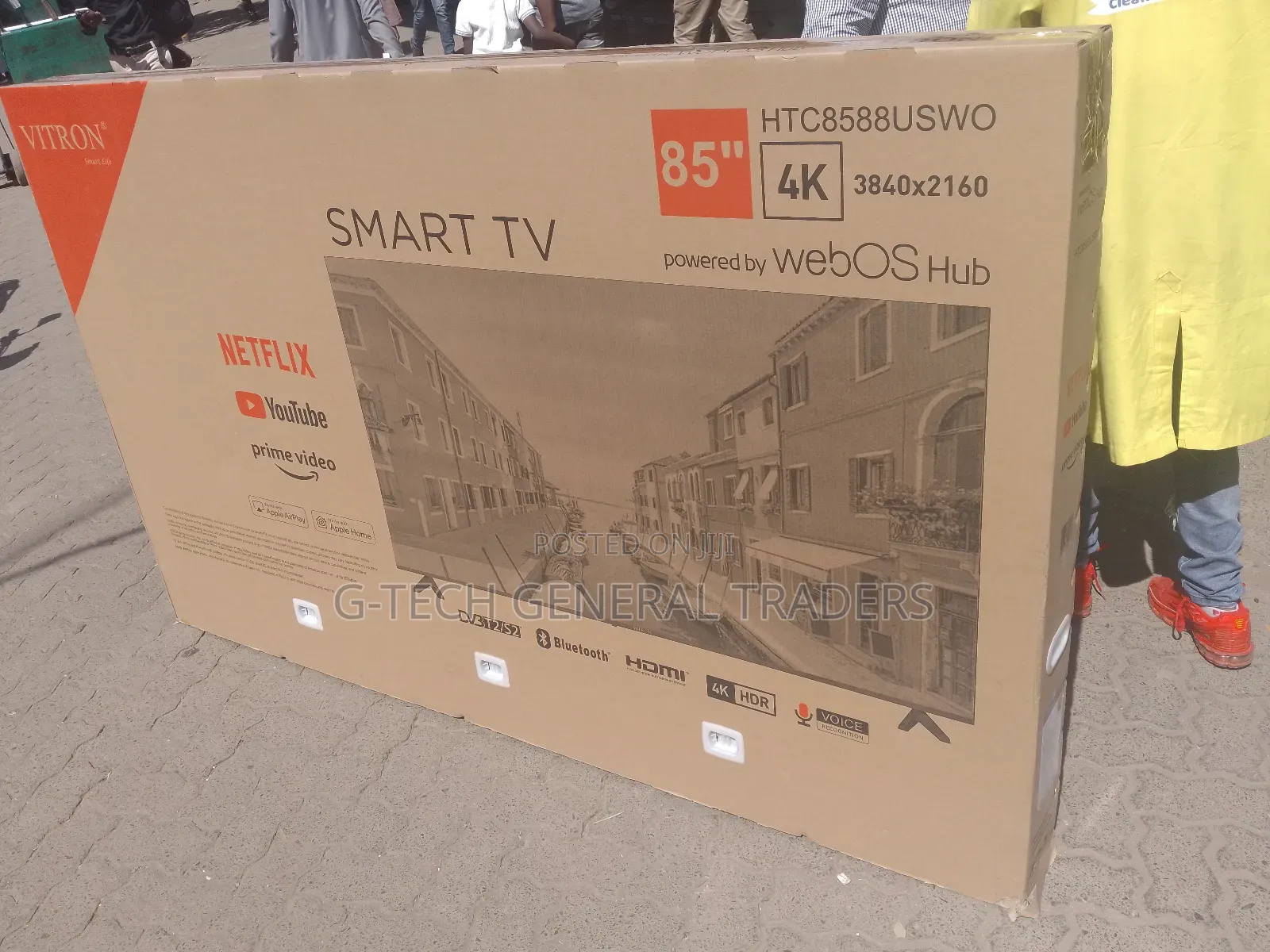 Vitron 85" Inches Smart Vidaa, Youtube, Netflix Frameless Tv