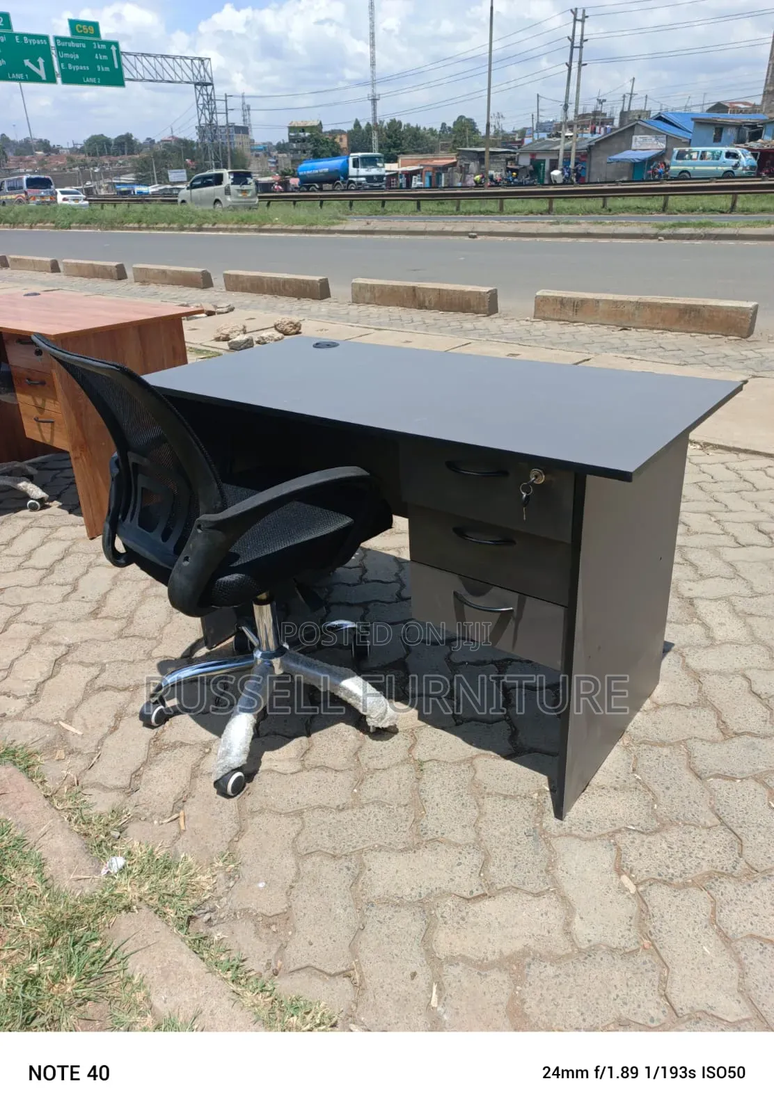 Available Mesh Office Chair and Office Desk