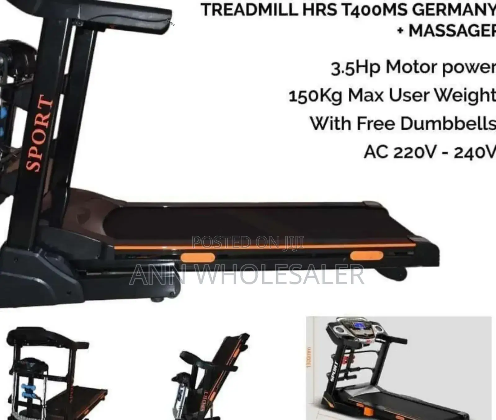 Treadmill+ Treadmill With Free Dumbbells
