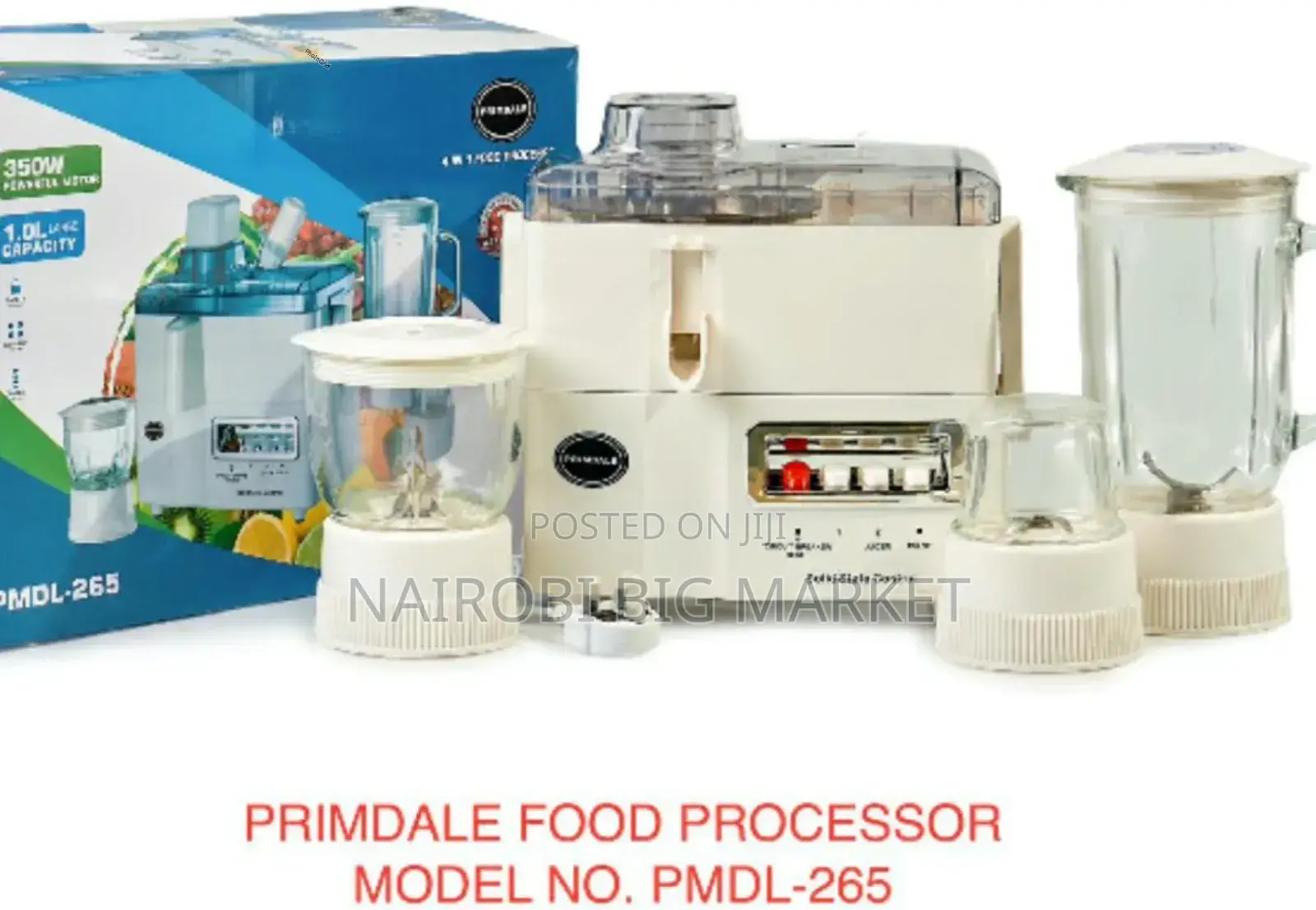 Primdale 4 in 1 Juicer -Blender-Grinder and Food Processor