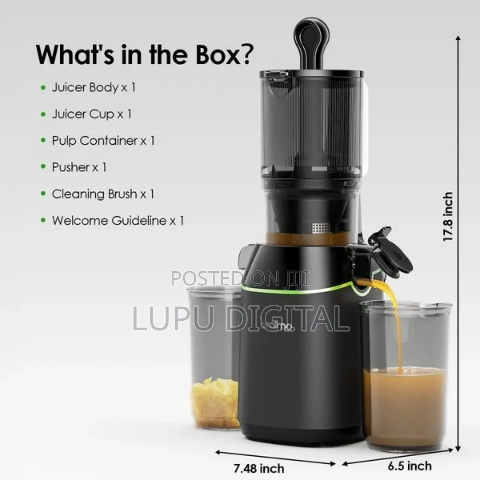 Oraimo 800mls Slow Juicer Easy Juice Omj-501a