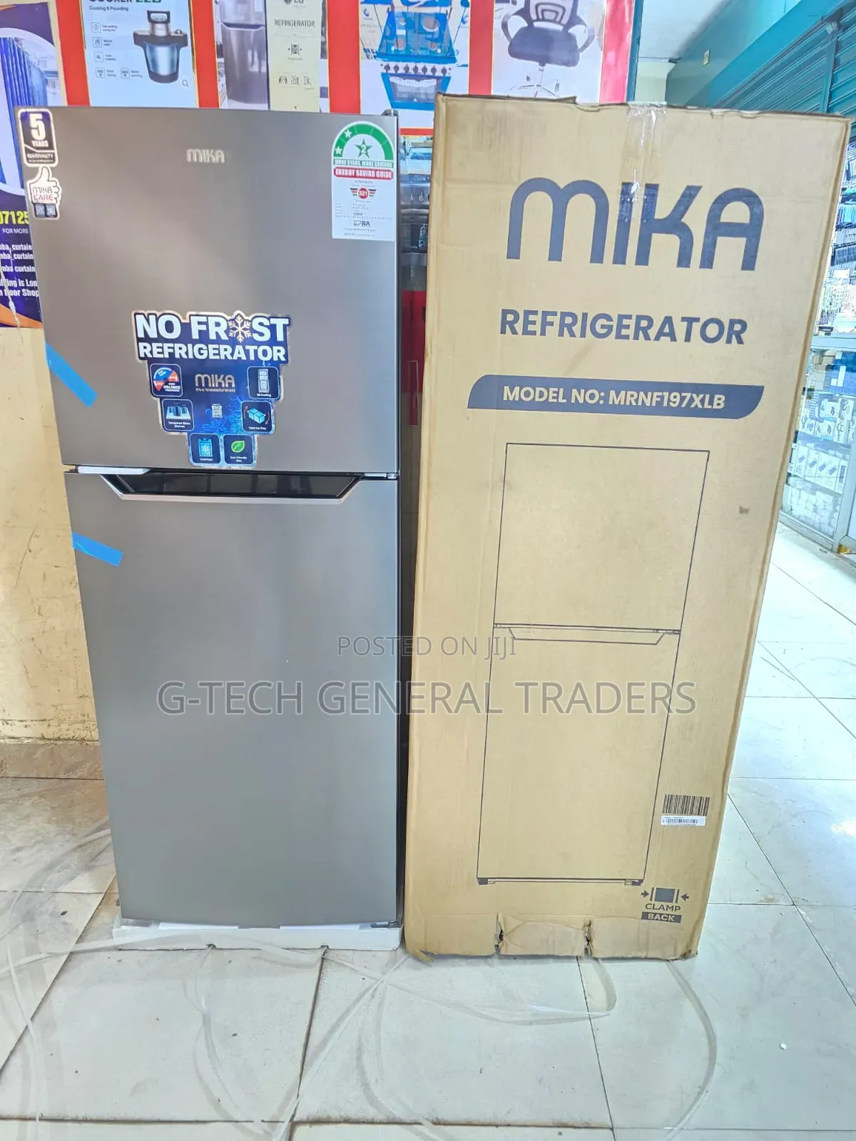 Mika 197l Double Door No Frost Refrigerator