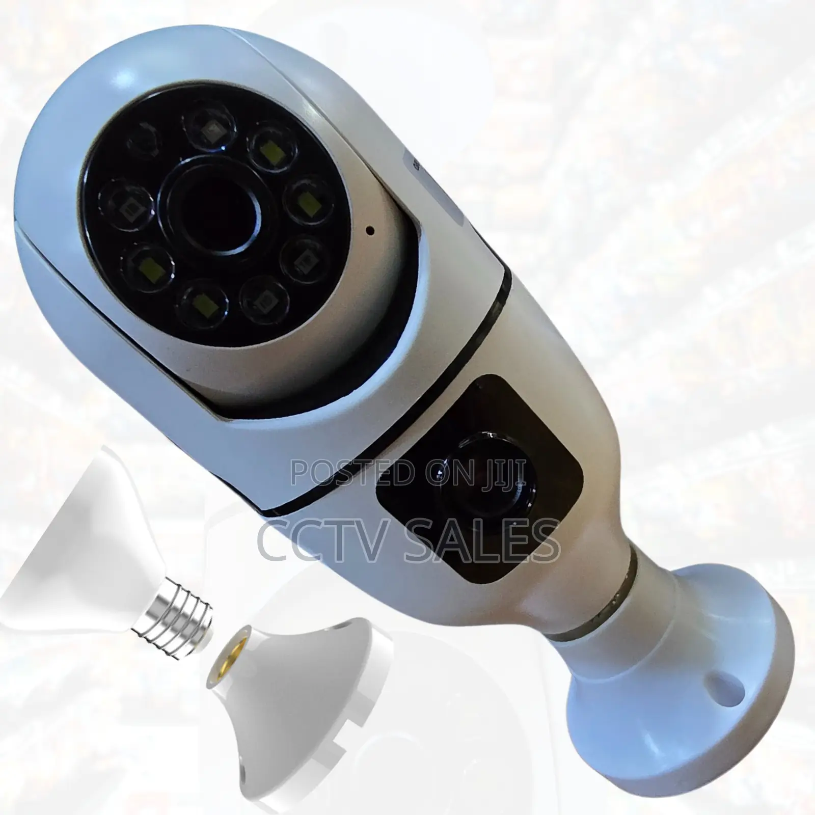 Dual Lens CCTV Camera V380, Bulb V380 PTZ Bulb Wi-Fi Camera