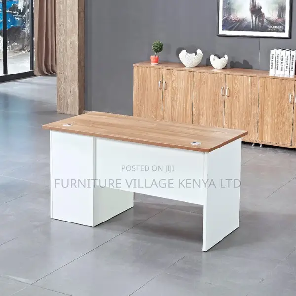 Clerical Desk:1-Meter Compact Office Desk for Single User