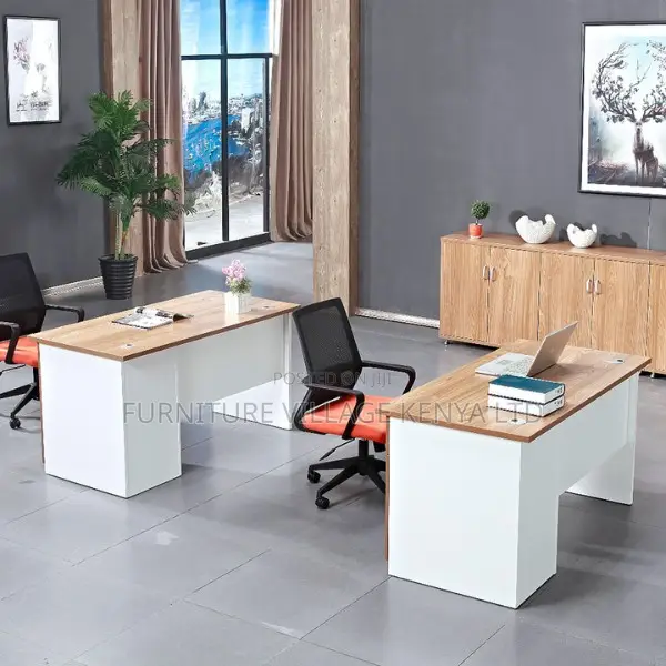 Clerical Desk:1-Meter Compact Office Desk for Single User