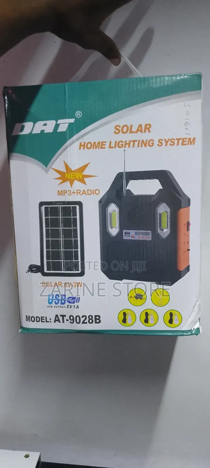 Rechargeable Solar Home Lighting System Lamp/Torch