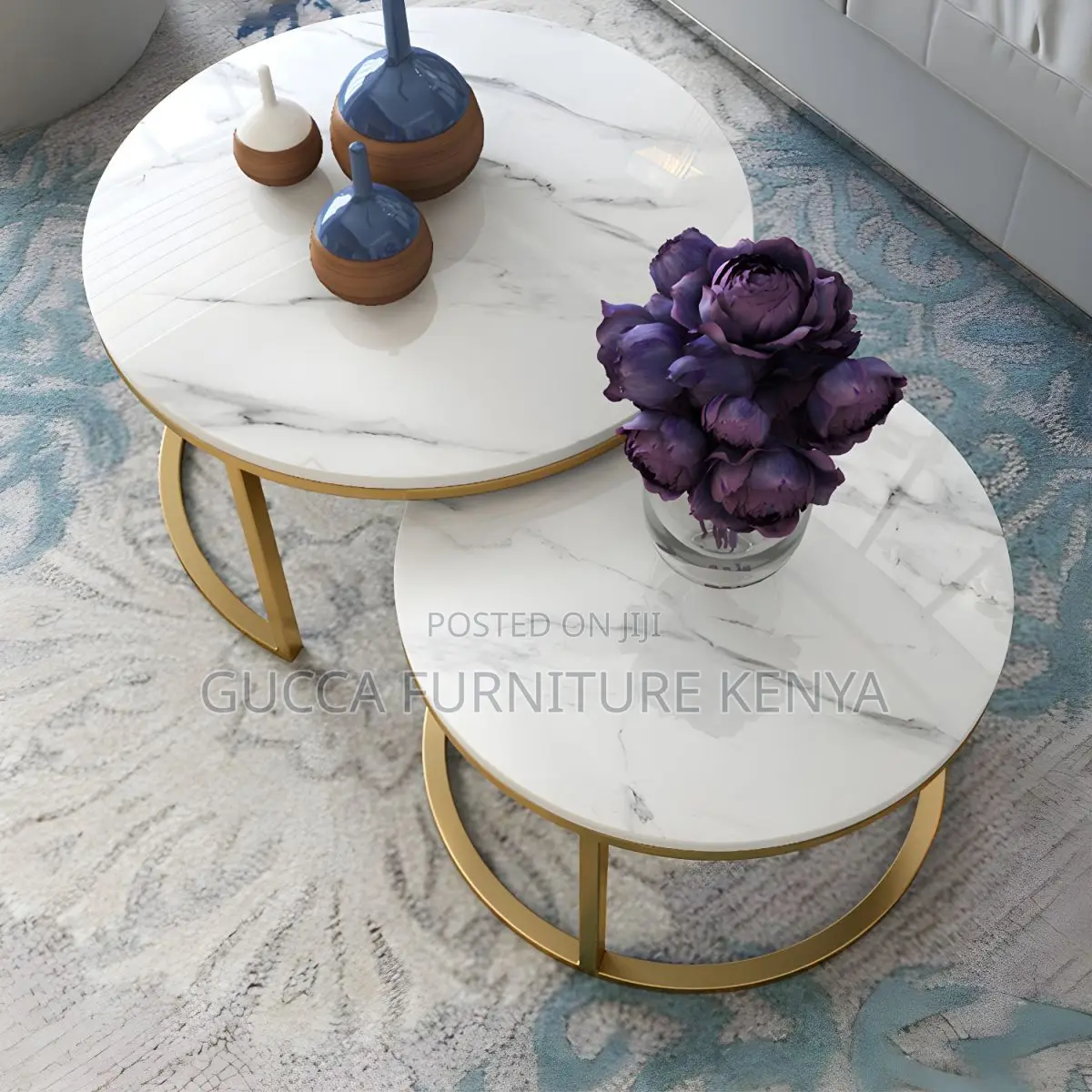 Coffee Tables: Slate Round Coffee Table for Office Home