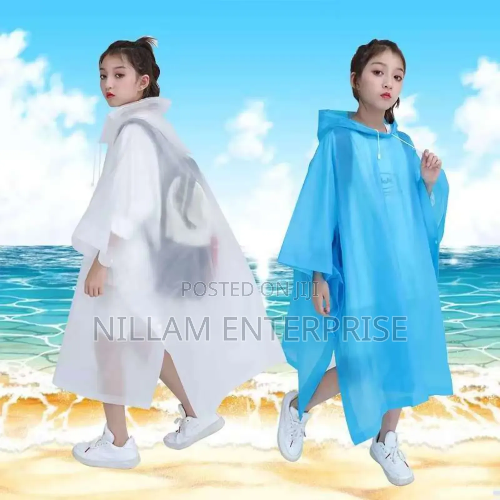 *Kids Outdoor Rainwear Reusable Rain Ponchos