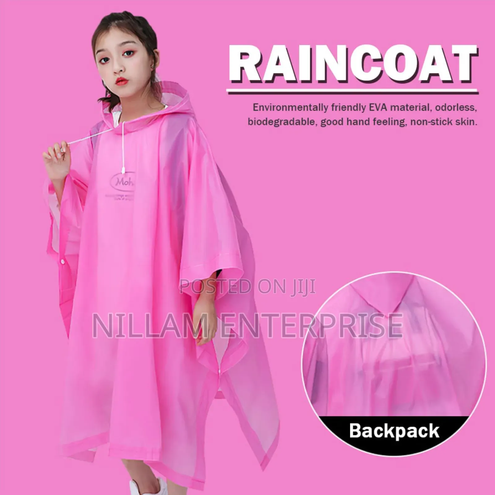 *Kids Outdoor Rainwear Reusable Rain Ponchos
