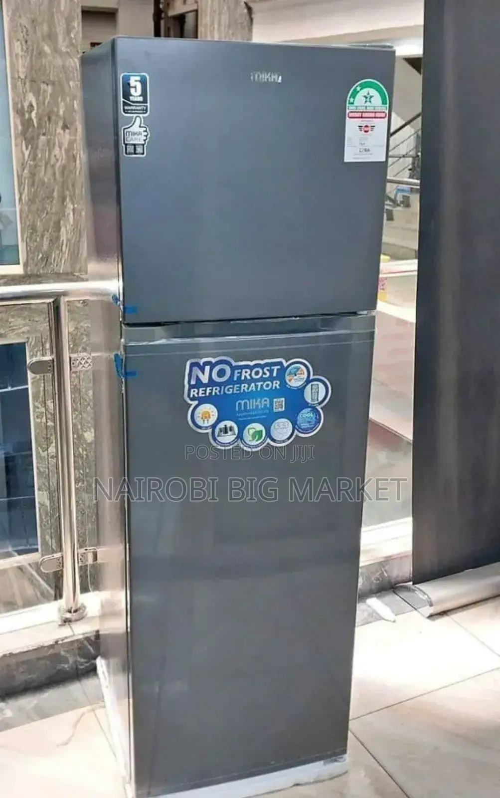 Mika 255litres Fridge Double Door
