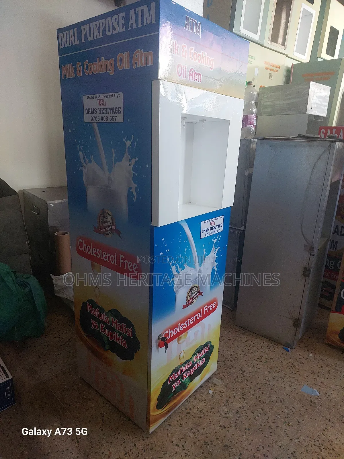 Combined Milk and Cooking Oil Atm