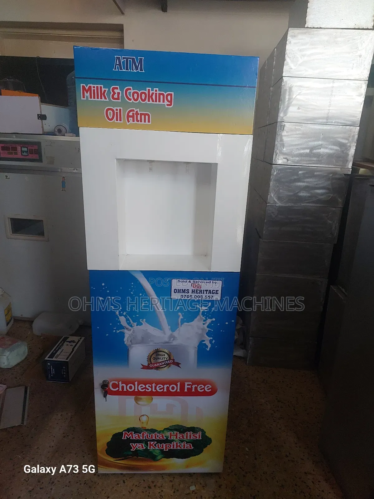 Combined Milk and Cooking Oil Atm