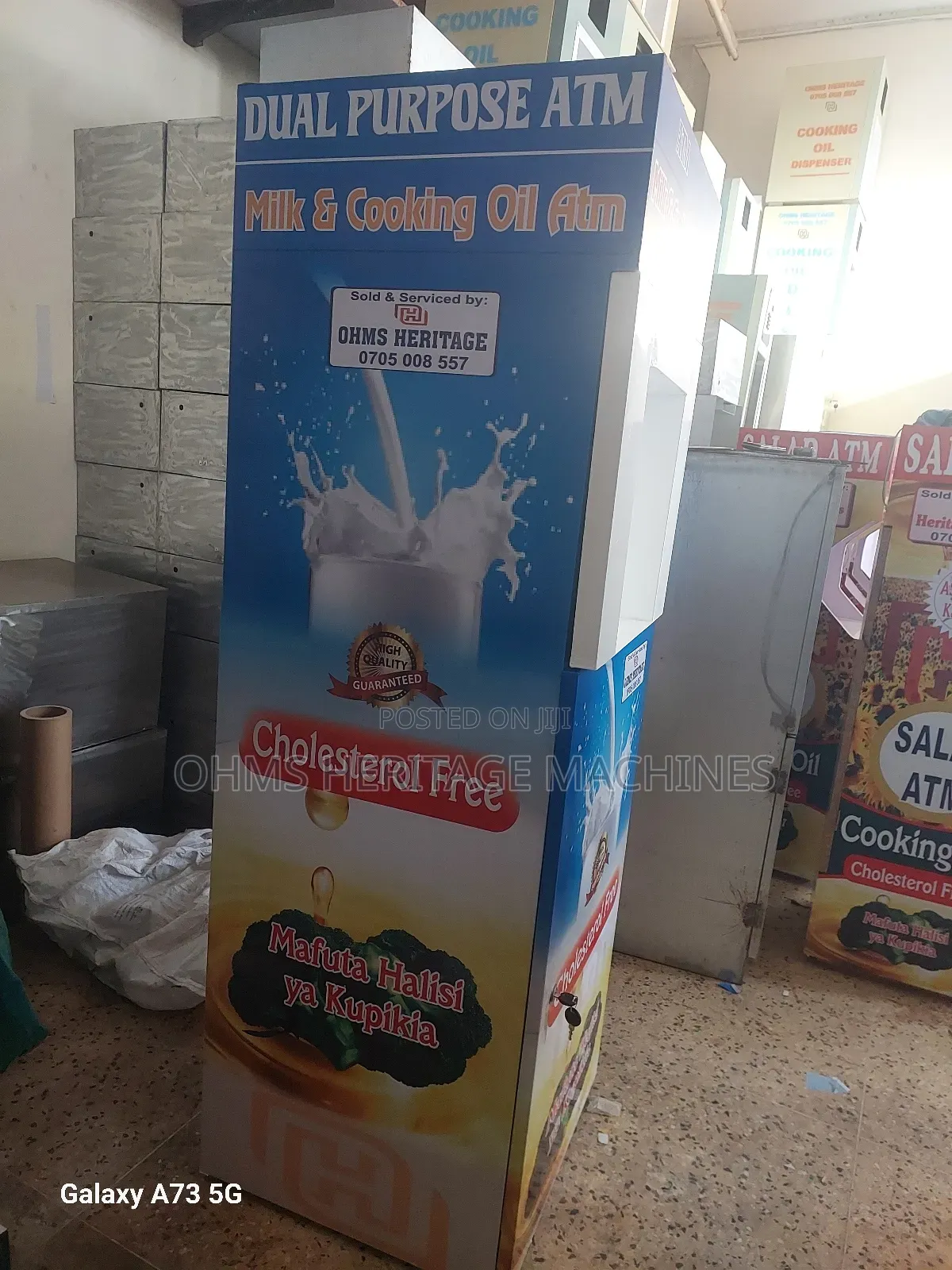 Combined Milk and Cooking Oil Atm