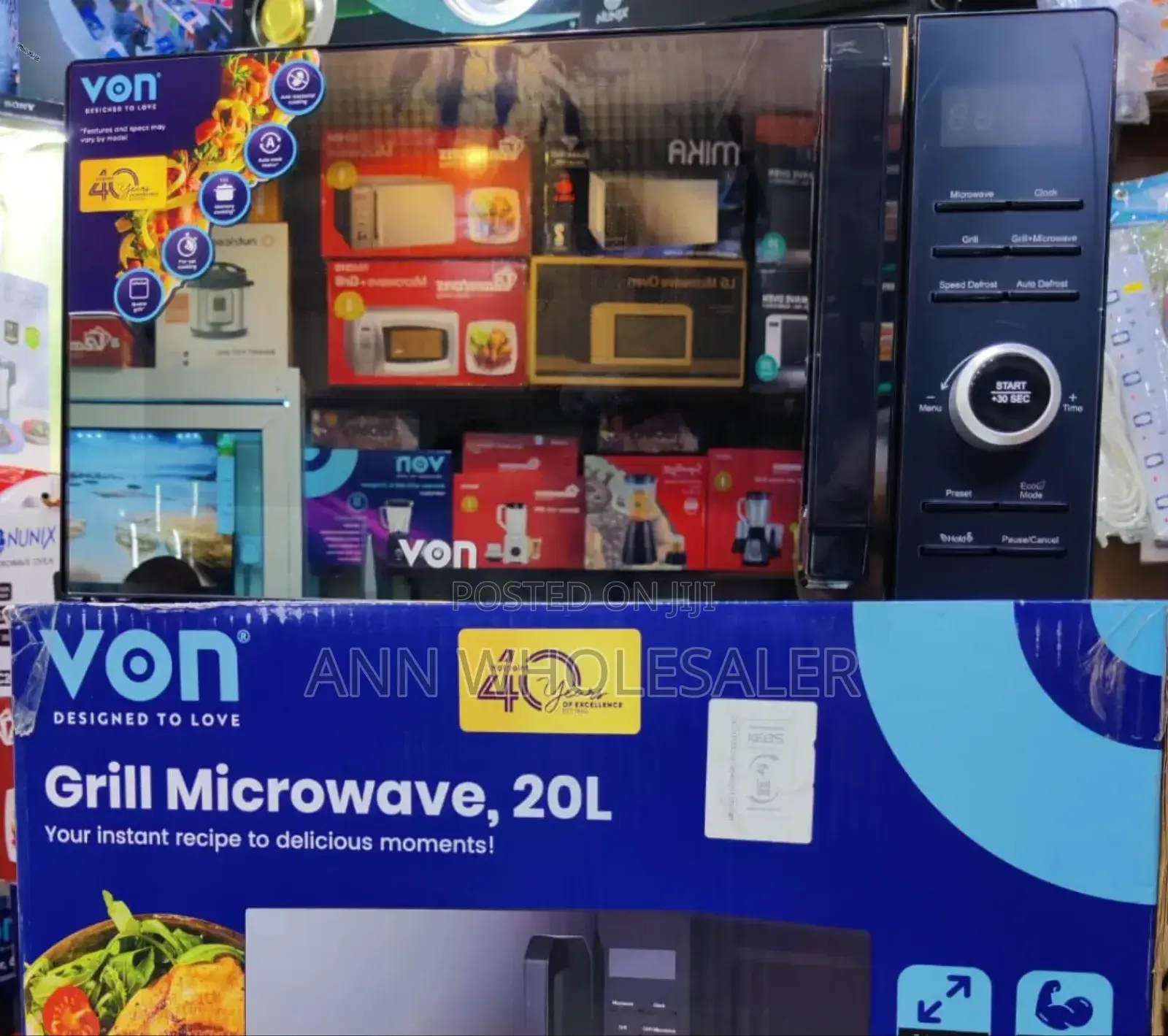 *Von Microwave 20litres Digital With Grill