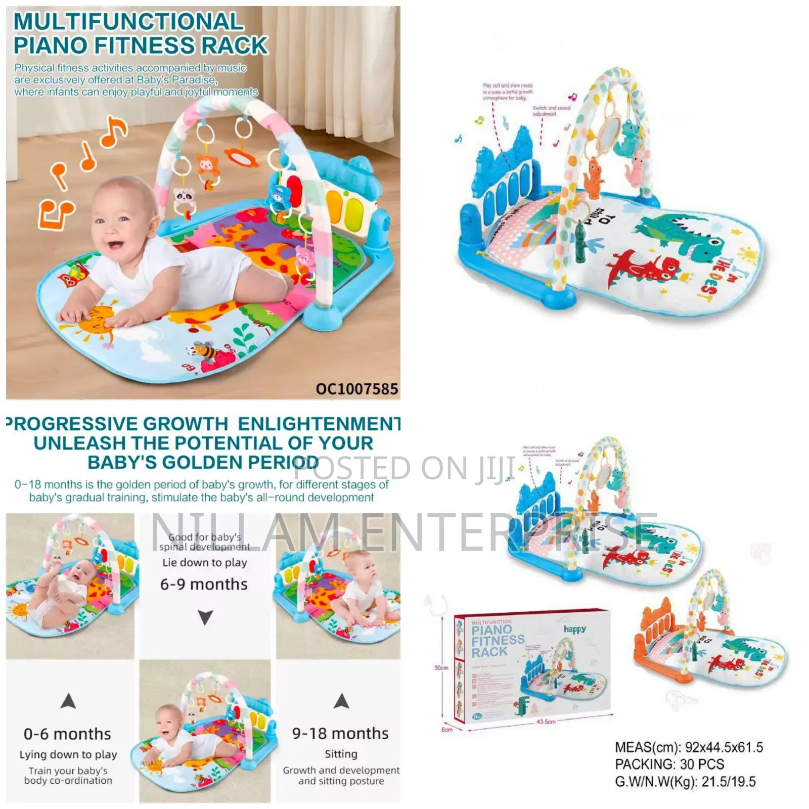 Newborn/Kids Piano Fitness Play Mat*