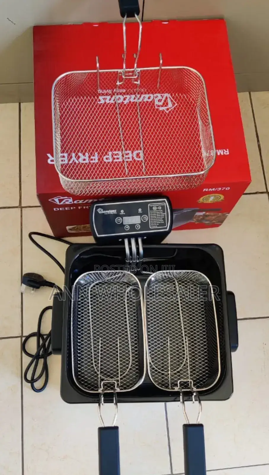 New Arrival *Ramtons Deep Fryer 4.5litres (Double) E/8