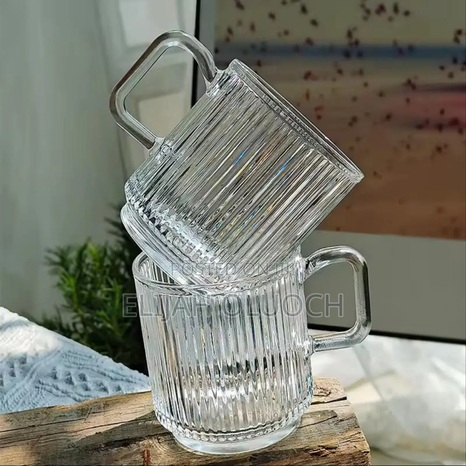*Vertical Stripped Coffee Cup Contains* : 6pcs Cups