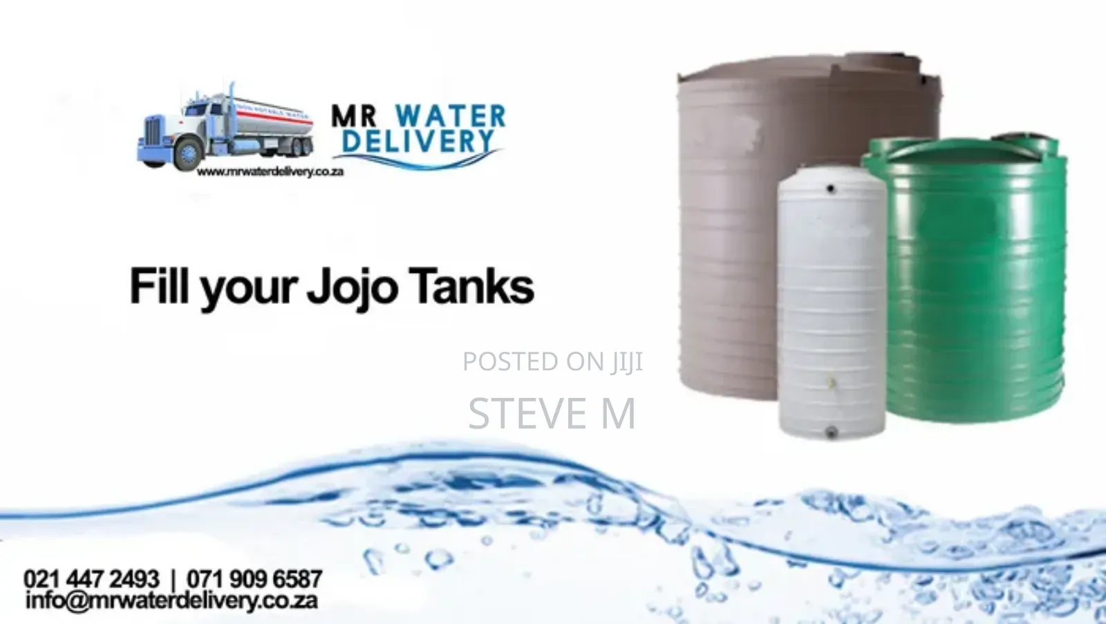 Bulk Drinking and Pool Water Delivery