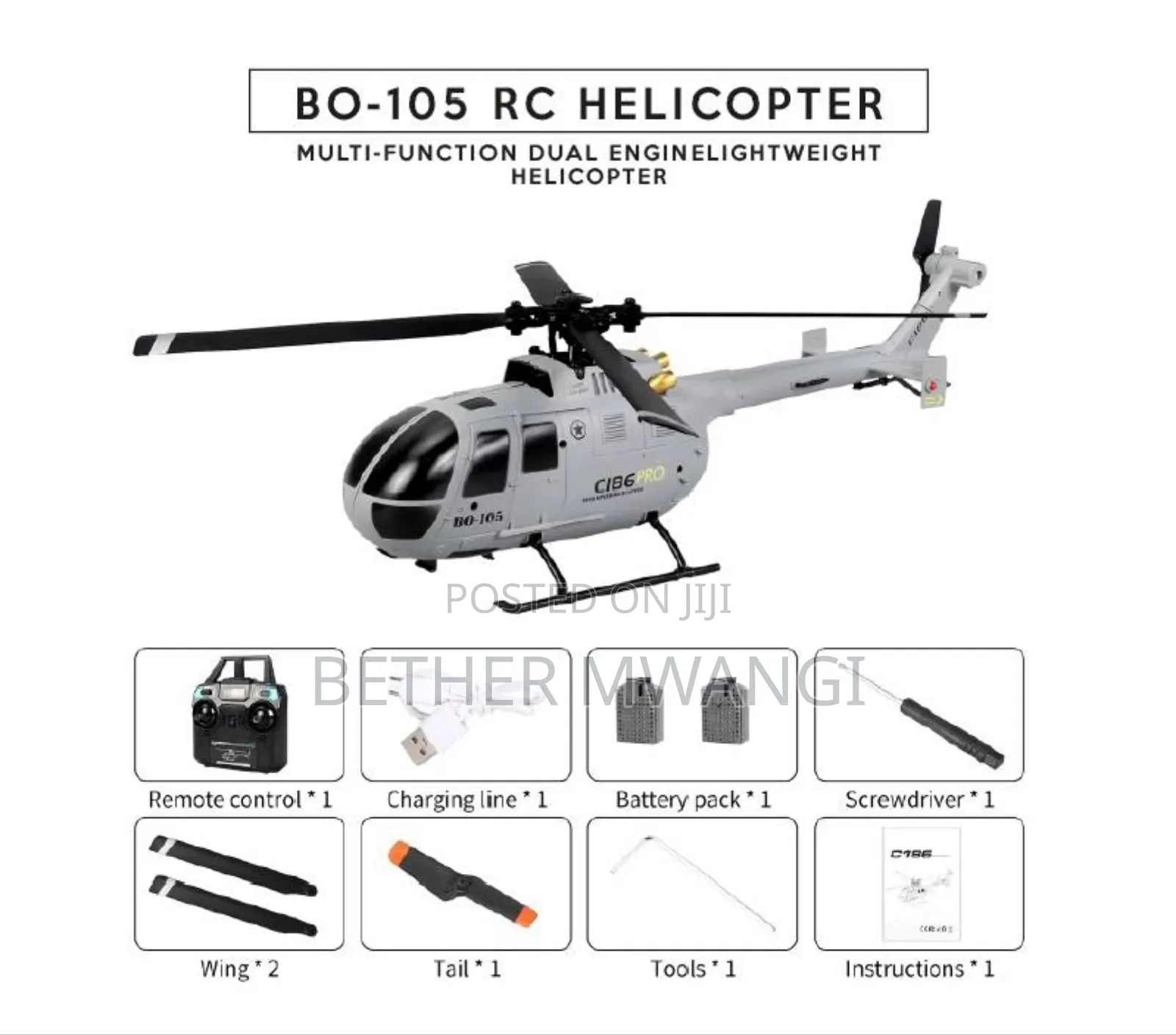 Rc Helicopter Bo-105 in Kenya