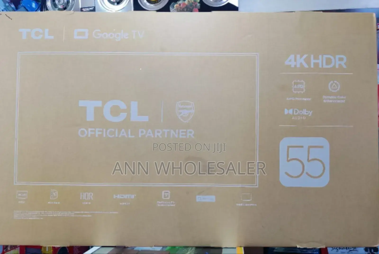 *Tcl 55" Google Tv 4khdr 55v6c / T/9