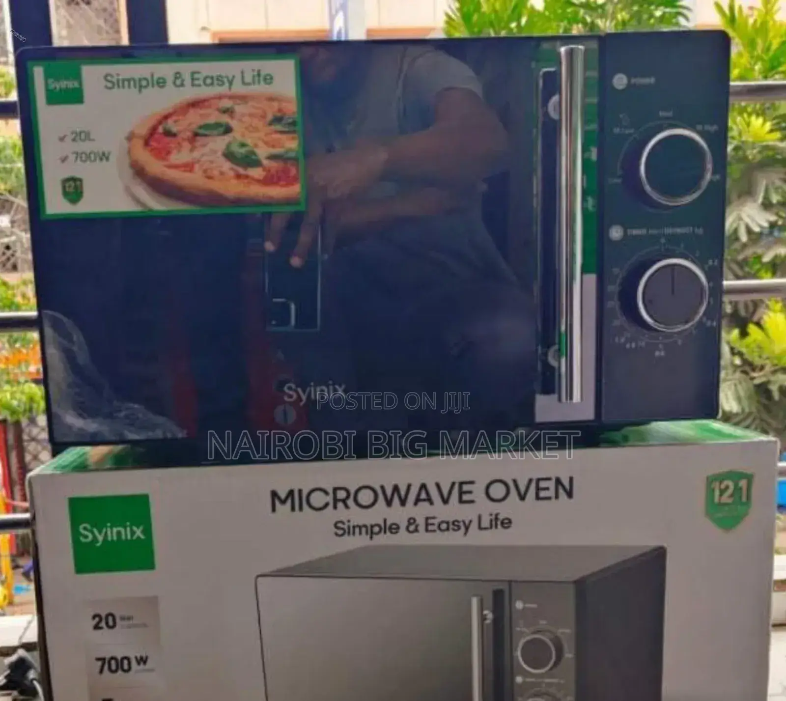 New Arrival Manual Syinix Microwave ( Black)