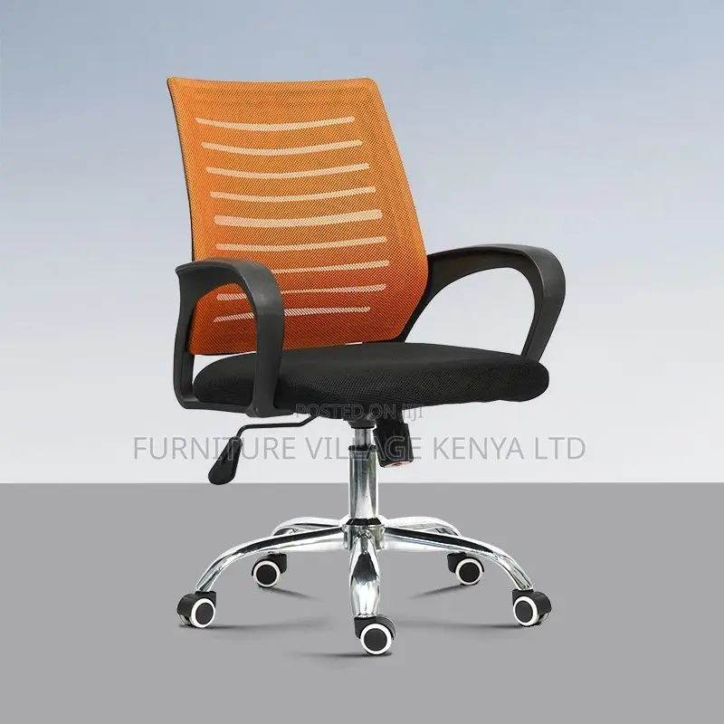 Office Chair:Solid Mesh Chair With Armrest and Adjustable