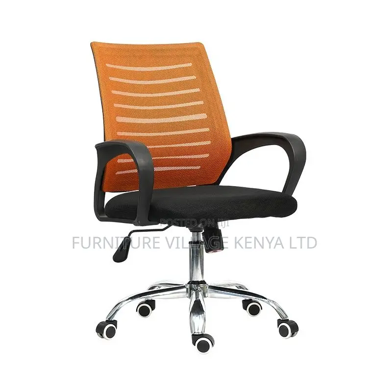 Office Chair:Solid Mesh Chair With Armrest and Adjustable