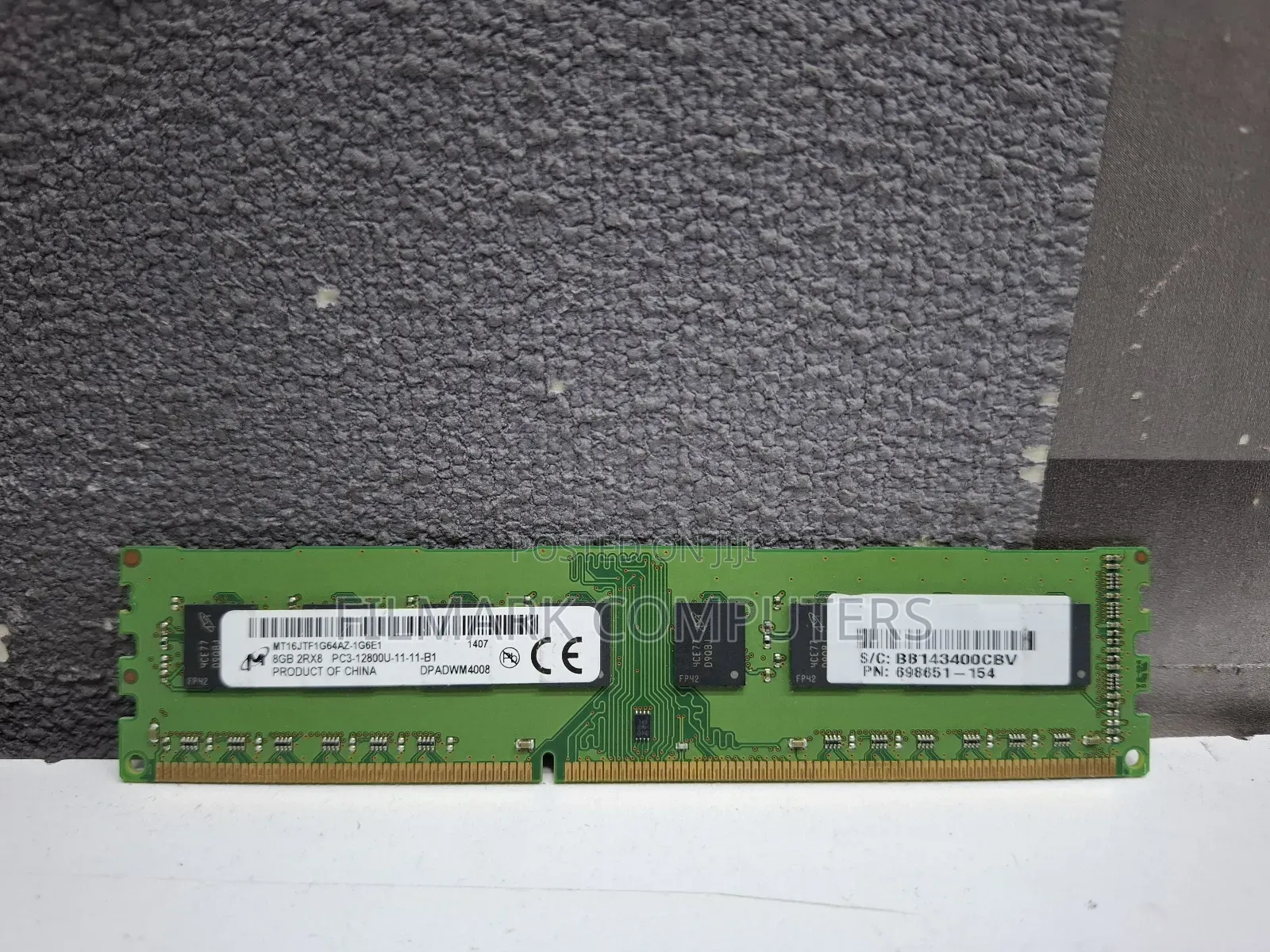 Micron 8gb Ddr3 2rx8 Pc3-12800u-11-11-b1desktop Ram Memory
