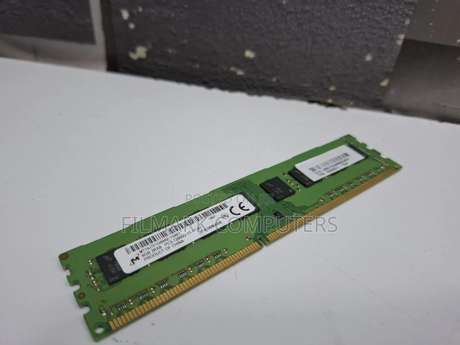 Micron 8gb Ddr3 2rx8 Pc3-12800u-11-11-b1desktop Ram Memory