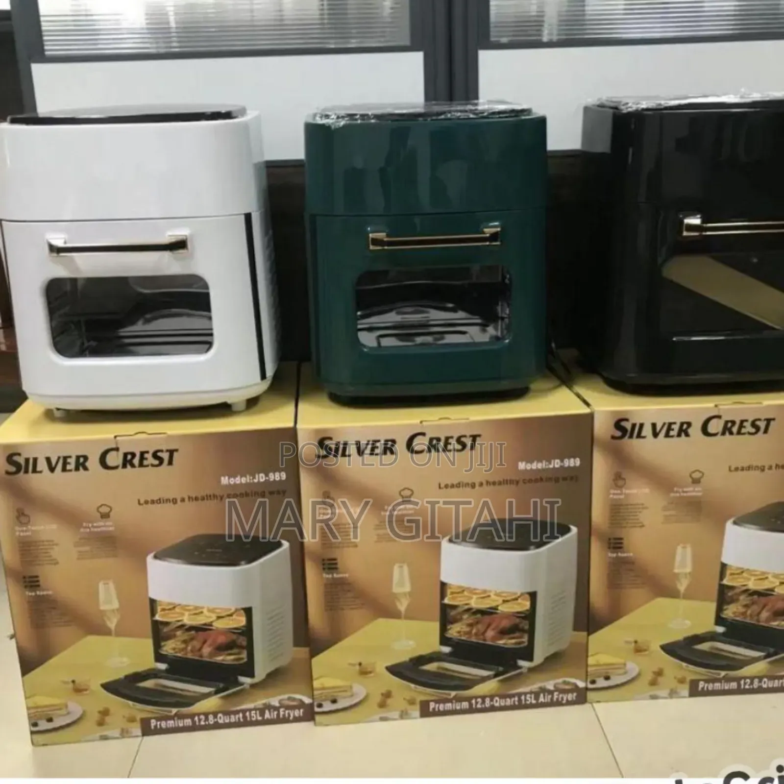 3 Colour *15ltrs Silver Crest Air Fryer Oven*