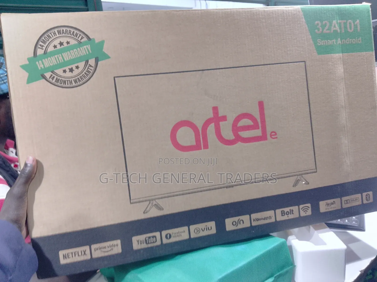 Artel 32inch Smart Android Youtube, Netflix Frameless Led Tv