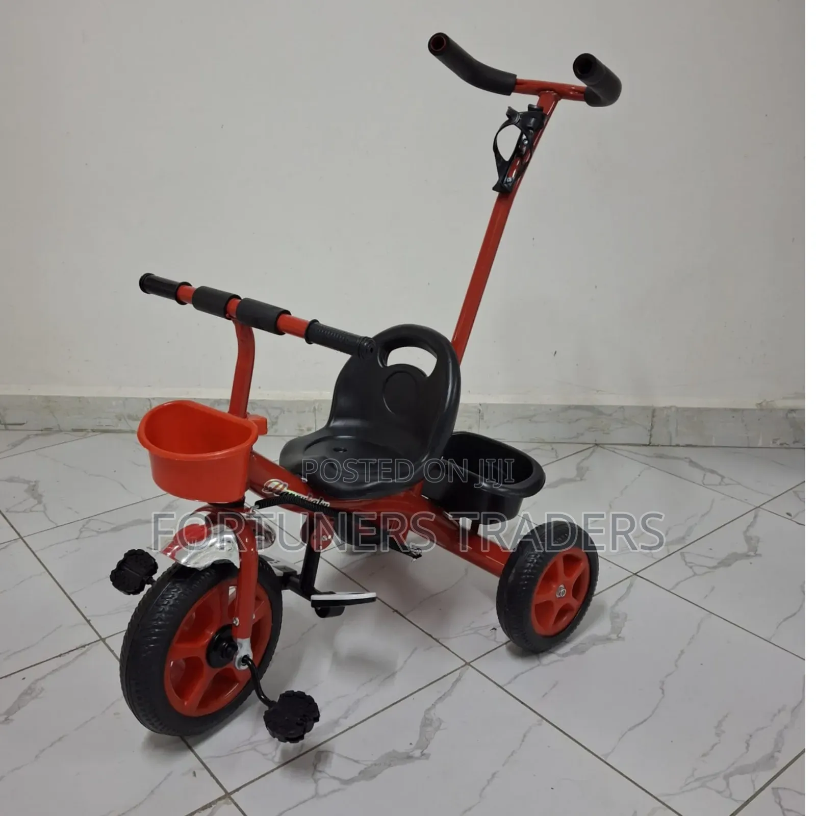 Tricycle With Push Handle