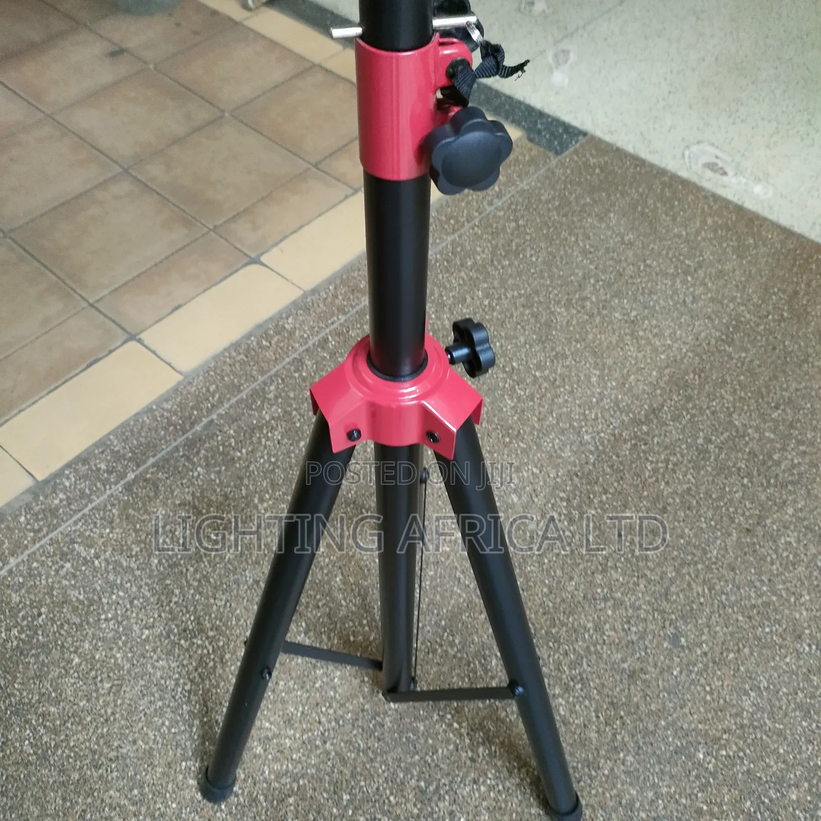 Heavy Gauge Metallic Adjustable Portable Speaker Stand