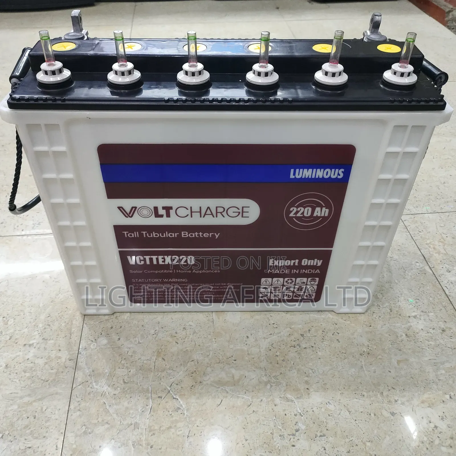 Luminous 220ah Tall Tubular Solar Battery /Backup Battery