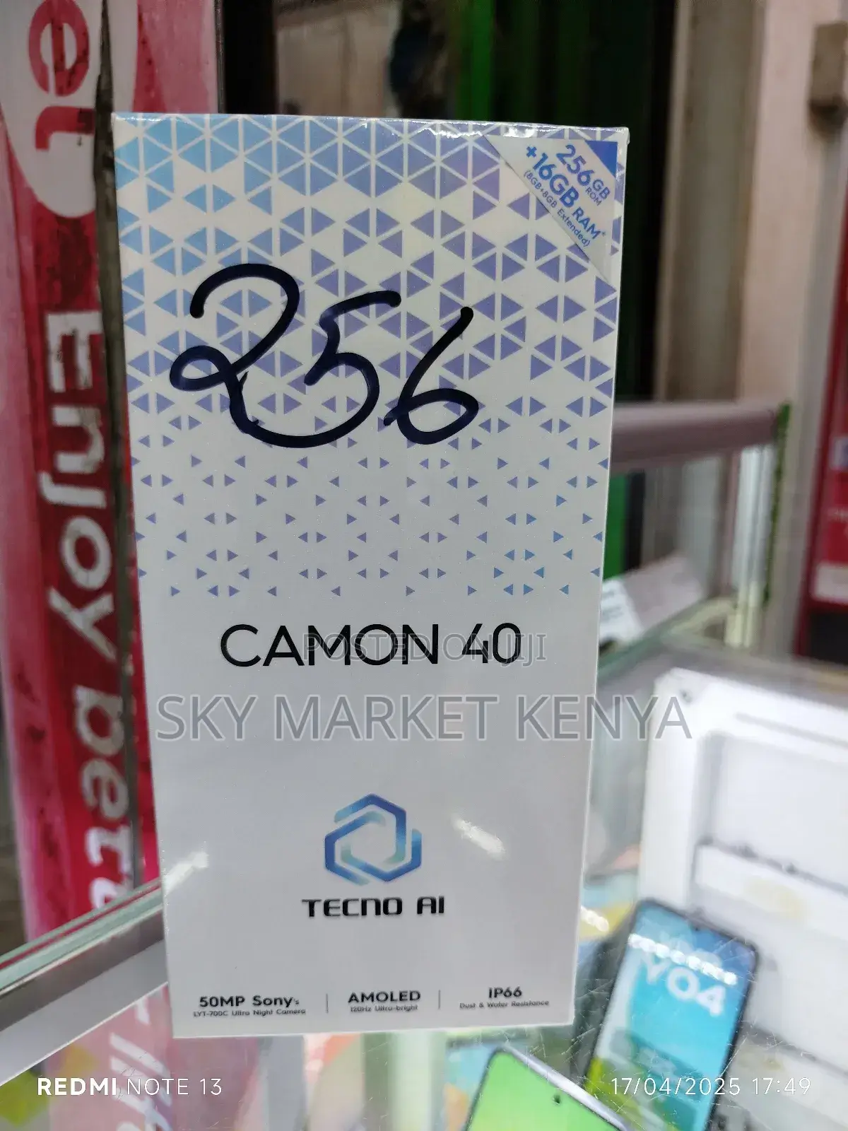 New Tecno Camon 40 256 GB Black