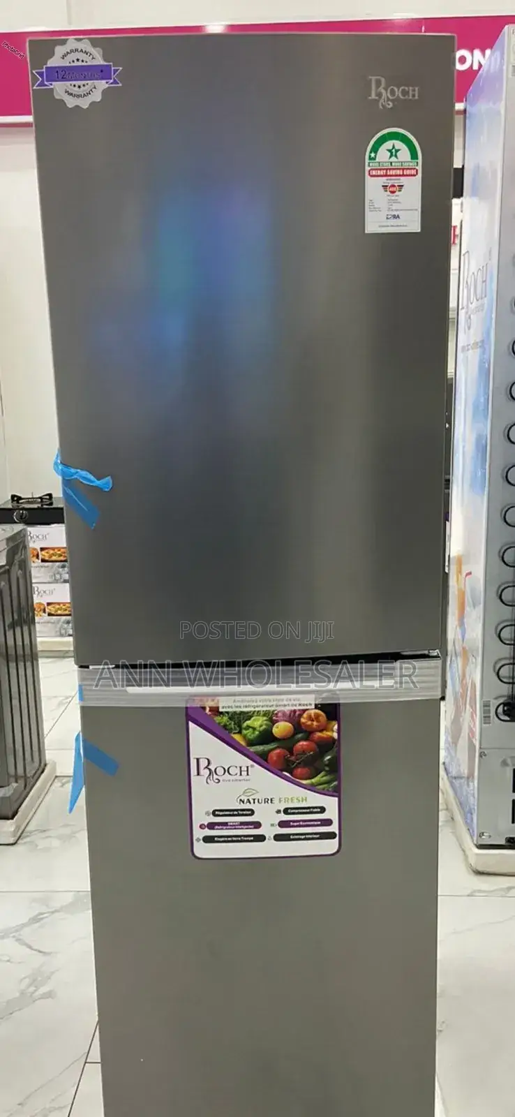 Roch RFR-400-Db-B 327l Bottom Freezer