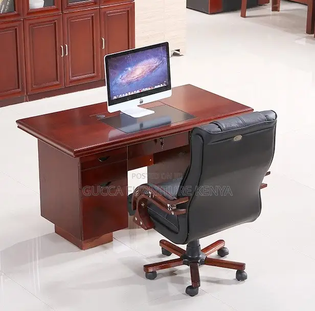 Office Tables:1200mm Prestige Veneer Leadership Desk