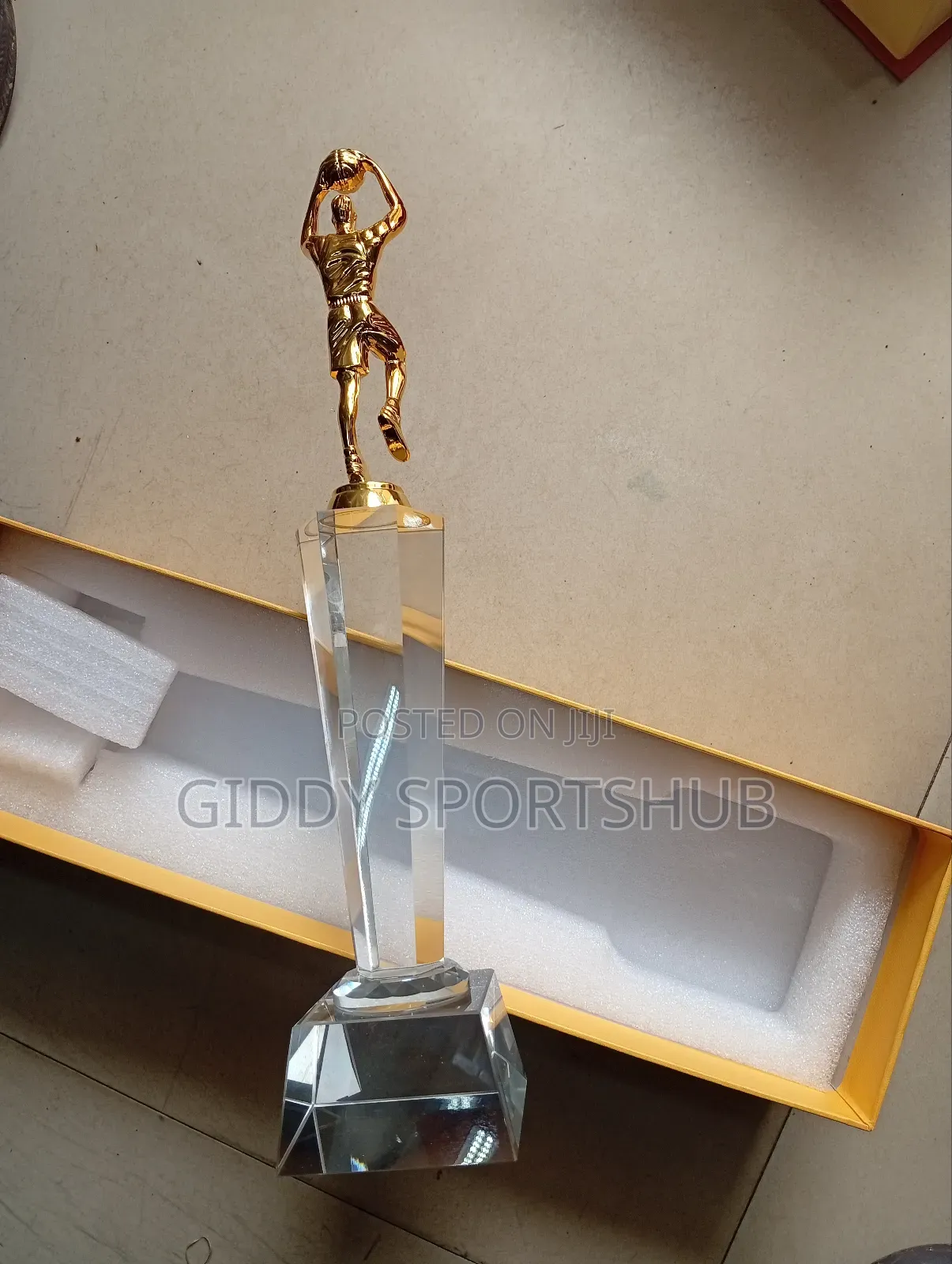 Clear Crystal Trophy