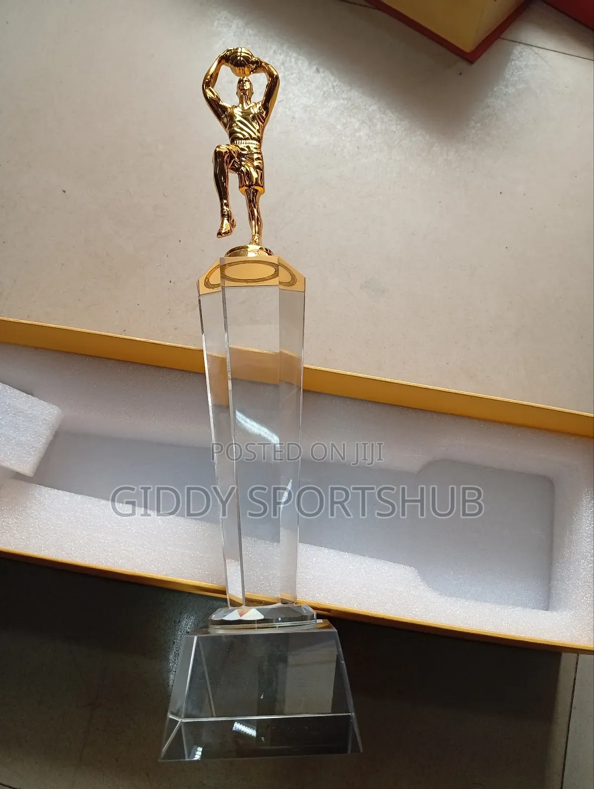 Clear Crystal Trophy