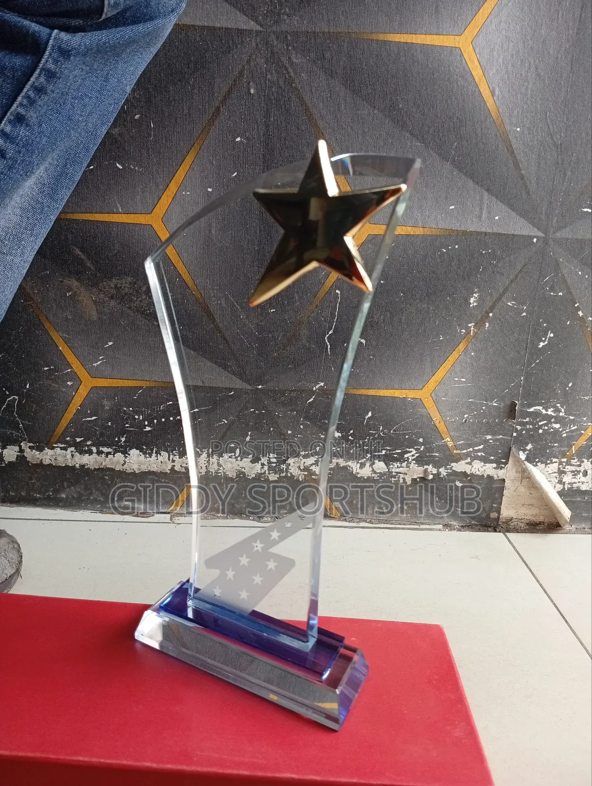 Clear Crystal Trophy