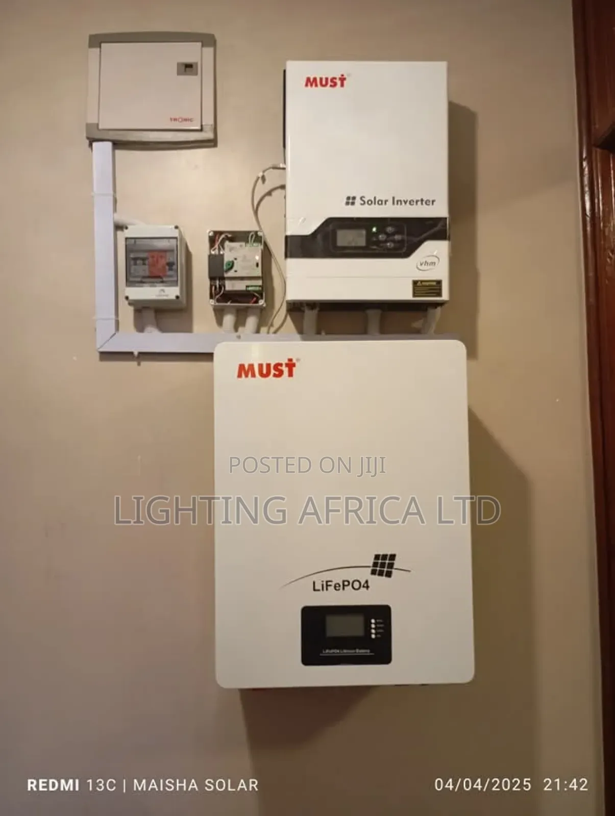 5.5kva - 5.12kwh Office/Home Lithium Backup System Free Installation