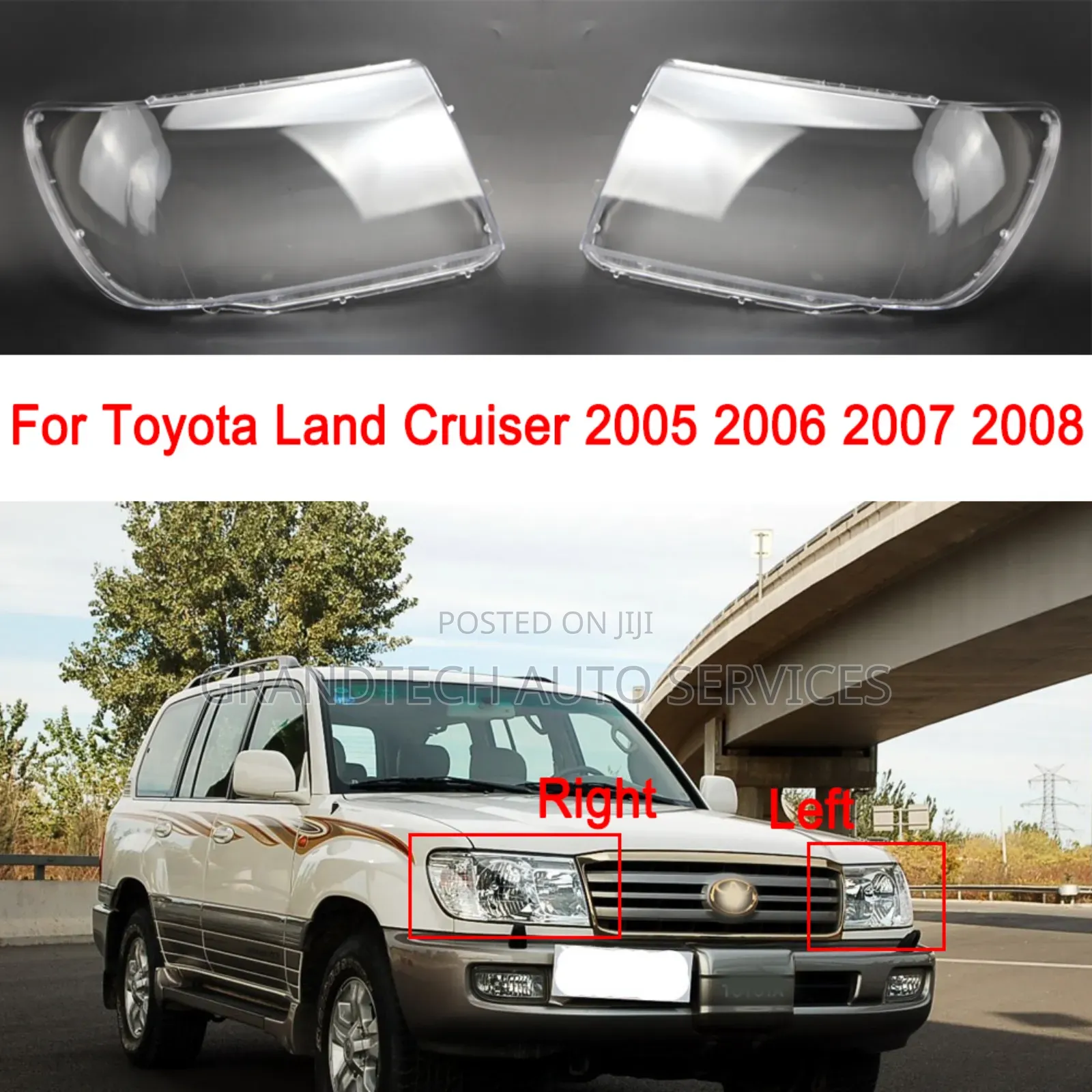 Landcruiser 100 Series Headlight Lens
