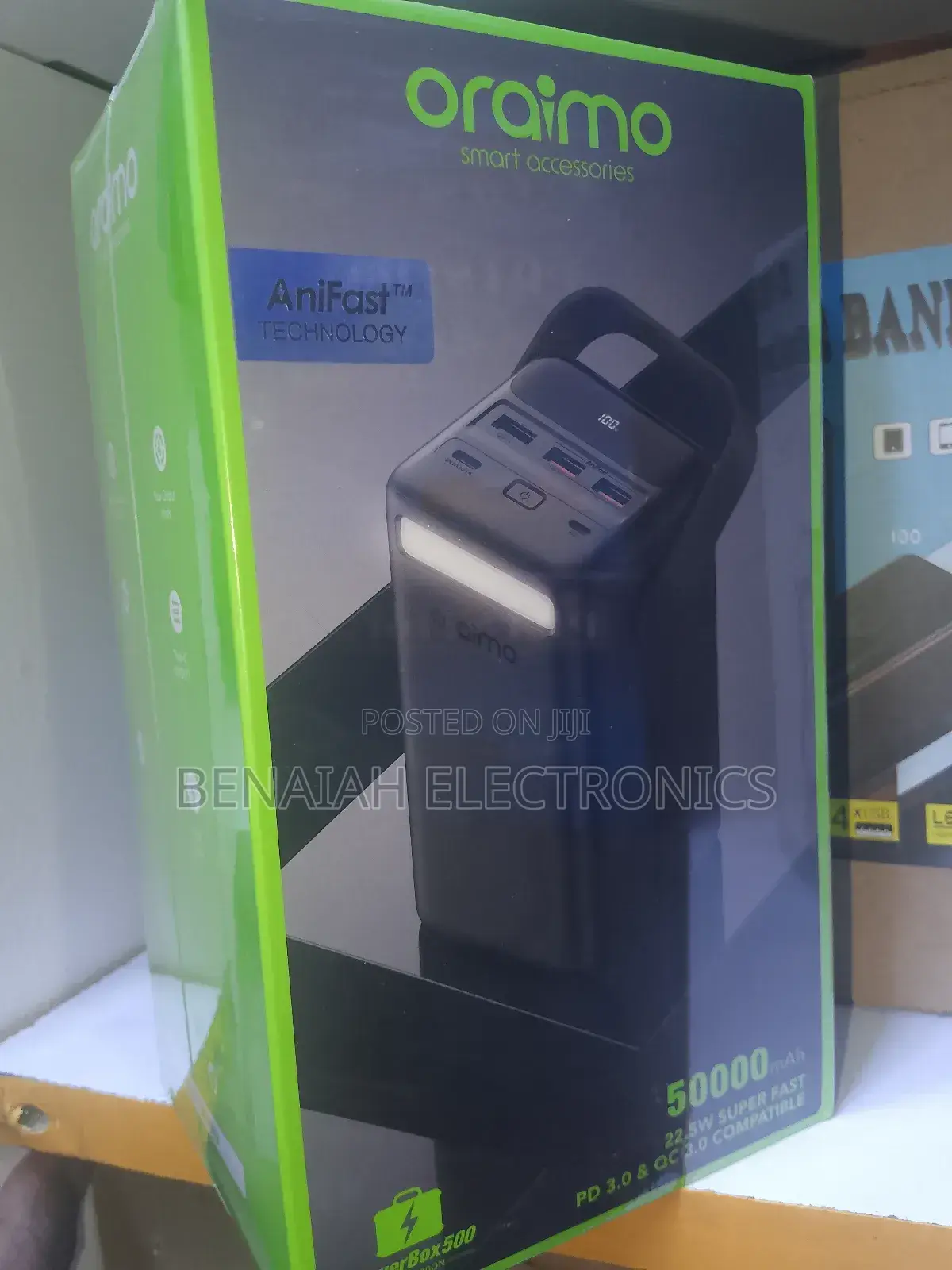 Oraimo Powerbank 50000 Mah, Super Charge,22.5 Watts Pd 3.0